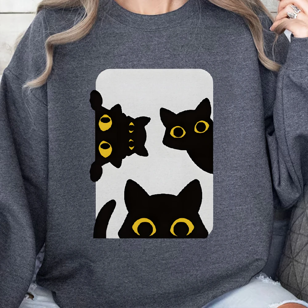 Casual Crewneck Fashionable 100% Cotton Hoodie Comfortable Soft Breathable Loose Fit Sweatshirt Gift For Her Many Black Cats
Casual Crewneck Fashionable 100% Cotton Hoodie Comfortable Soft Breathable Loose Fit Sweatshirt Gift For Her Many Black Cats