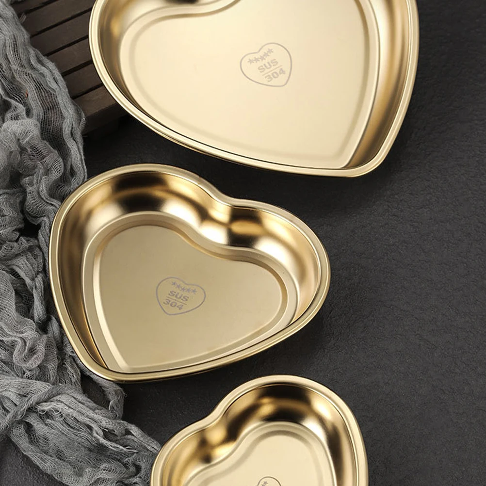 Stainless Steel Snack Dish Heart Shaped Dessert Plate Fruit Dipping Sauce BBQ Kitchen Accessories Restaurant Tableware
Stainless Steel Snack Dish Heart Shaped Dessert Plate Fruit Dipping Sauce BBQ Kitchen Accessories Restaurant Tableware