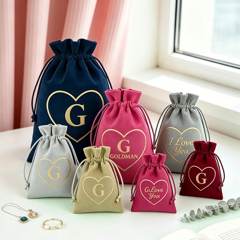 50Pcs Custom Jewellery Bag Personalized Logo Microfiber Necklace Earring Jewelry Packaging Pouch Chic Small Wedding Favor Bags
50Pcs Custom Jewellery Bag Personalized Logo Microfiber Necklace Earring Jewelry Packaging Pouch Chic Small Wedding Favor Bags