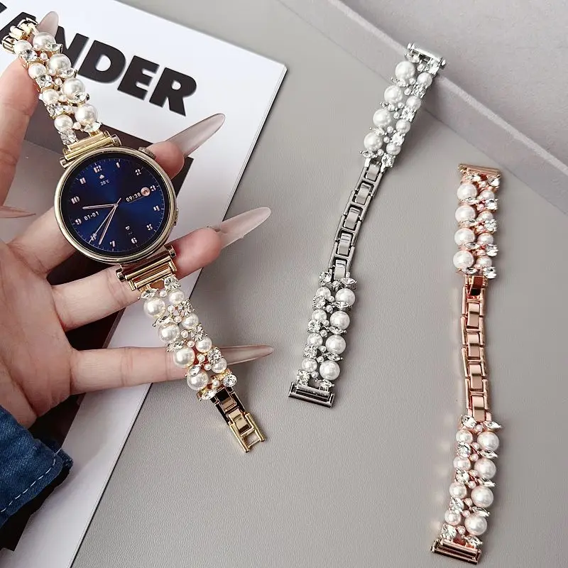 Elastic Pearl Beads Bracelet Women Band for Huawei Watch GT 6 41mm Gt 4 5 41mm Jewelry Metal Diamond Strap for Huawei Gt 5pro 42
Elastic Pearl Beads Bracelet Women Band for Huawei Watch GT 6 41mm Gt 4 5 41mm Jewelry Metal Diamond Strap for Huawei Gt 5pro 42