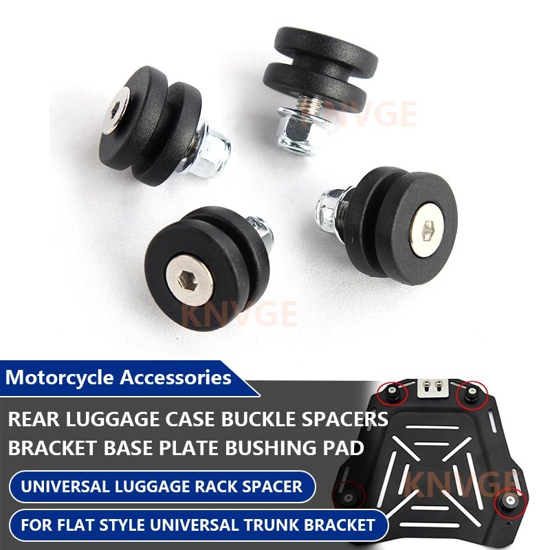 4PCS Plastic Universal Motorcycle Rear Luggage Case Tail Top Box Helmet Trunk Bracket Base Plate Bushing Pad Buckle Spacers
4PCS Plastic Universal Motorcycle Rear Luggage Case Tail Top Box Helmet Trunk Bracket Base Plate Bushing Pad Buckle Spacers