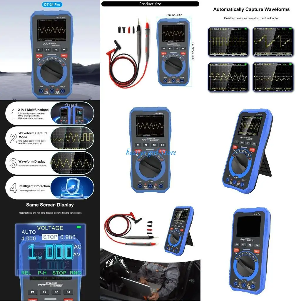 C7AB Digital Multimeter & Oscilloscope for Laboratory Experiments Electrical Testing
C7AB Digital Multimeter & Oscilloscope for Laboratory Experiments Electrical Testing