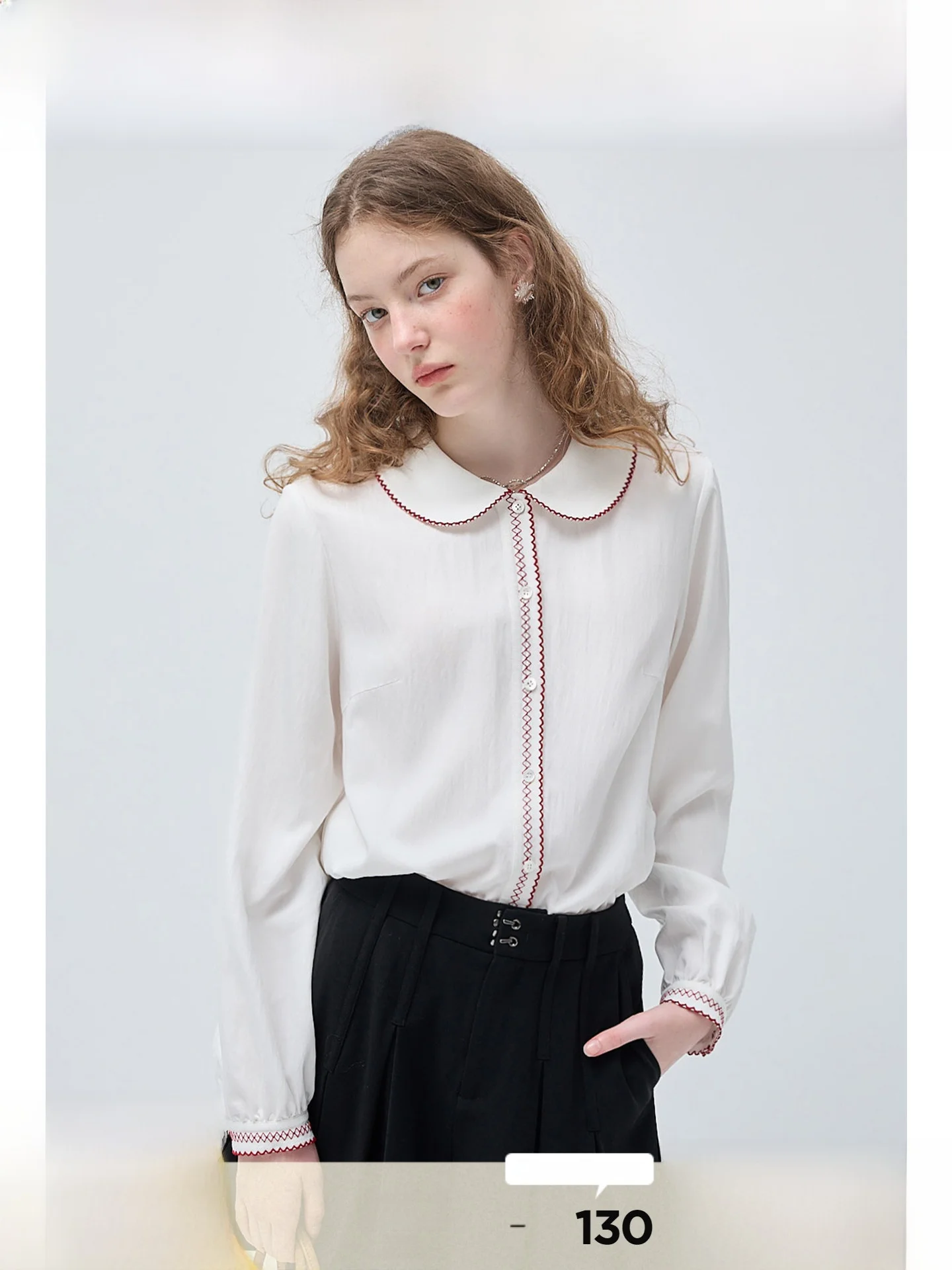 Large Size Women's Shirt Doll Collar Loose Youthful Spring Slimming Micro Fat MM Top Color Block Korean Style Commute Wind
Large Size Women's Shirt Doll Collar Loose Youthful Spring Slimming Micro Fat MM Top Color Block Korean Style Commute Wind