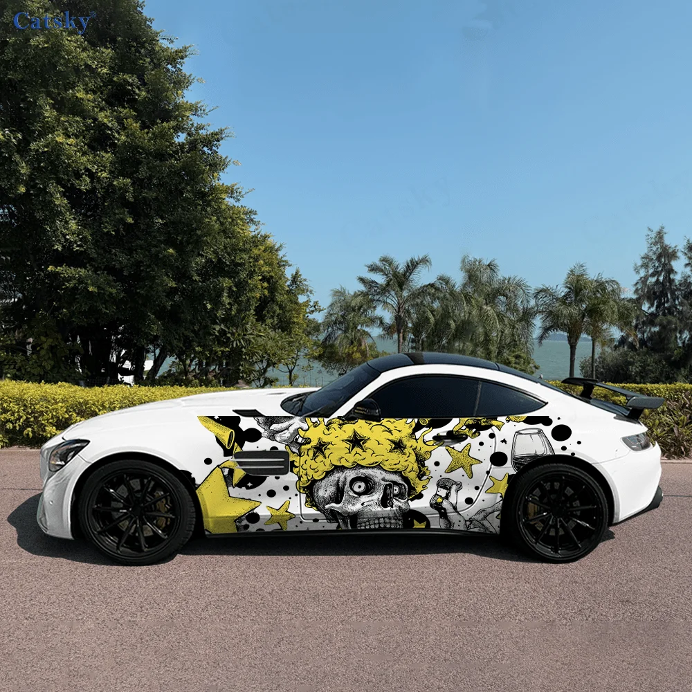 Skull Brain Stars Color Car Vinyl Wraps Decal Self-adhesive PVC Sticker Suitable for Trucks SUV Decoration Auto Accessories Gift
Skull Brain Stars Color Car Vinyl Wraps Decal Self-adhesive PVC Sticker Suitable for Trucks SUV Decoration Auto Accessories Gift