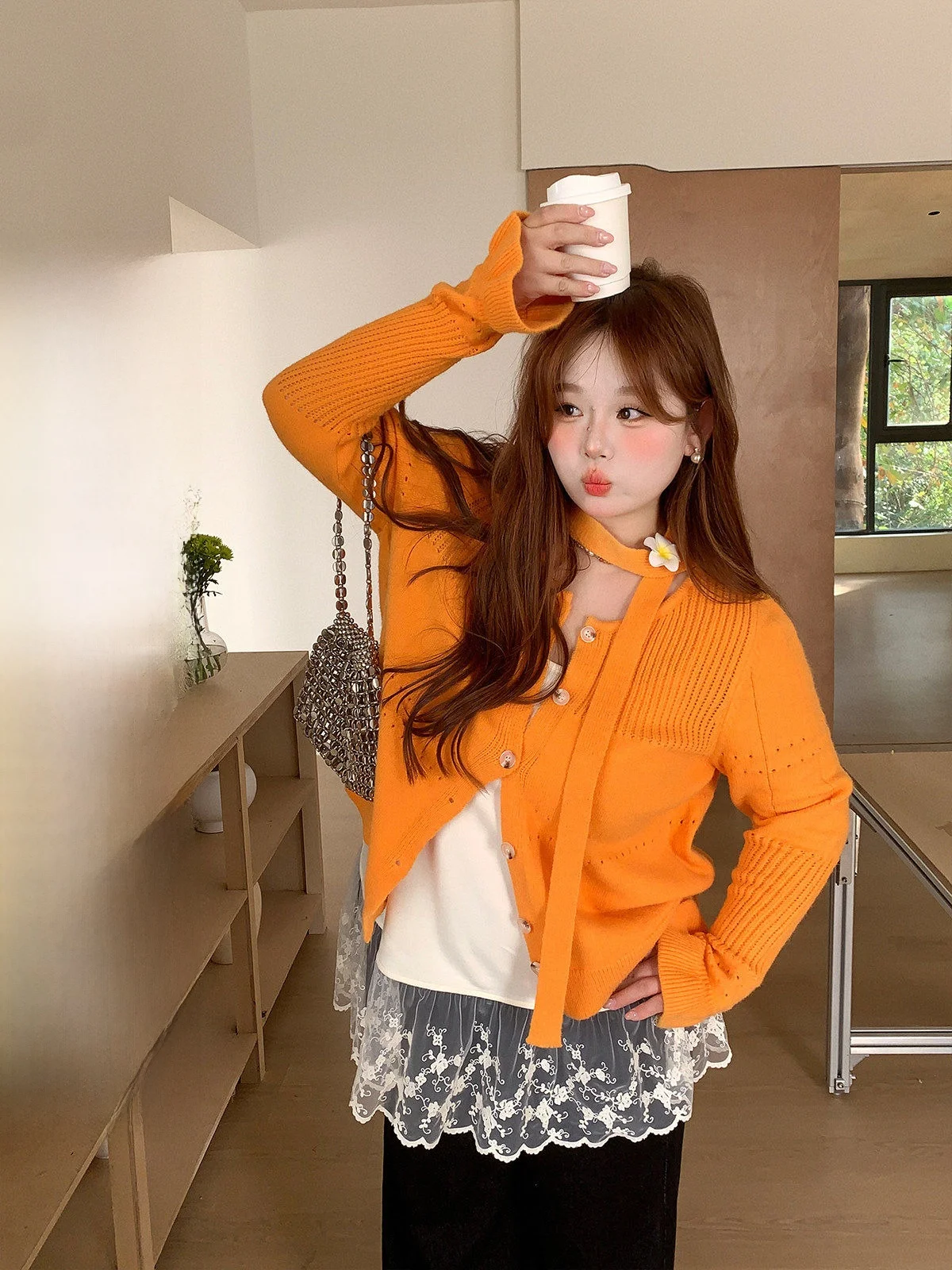 Soft Style plus Size Knitted Open Cardigan Sweater Women's Sweet Style Hollow out Sash Top Casual Comfortable Spring Fashion
Soft Style plus Size Knitted Open Cardigan Sweater Women's Sweet Style Hollow out Sash Top Casual Comfortable Spring Fashion