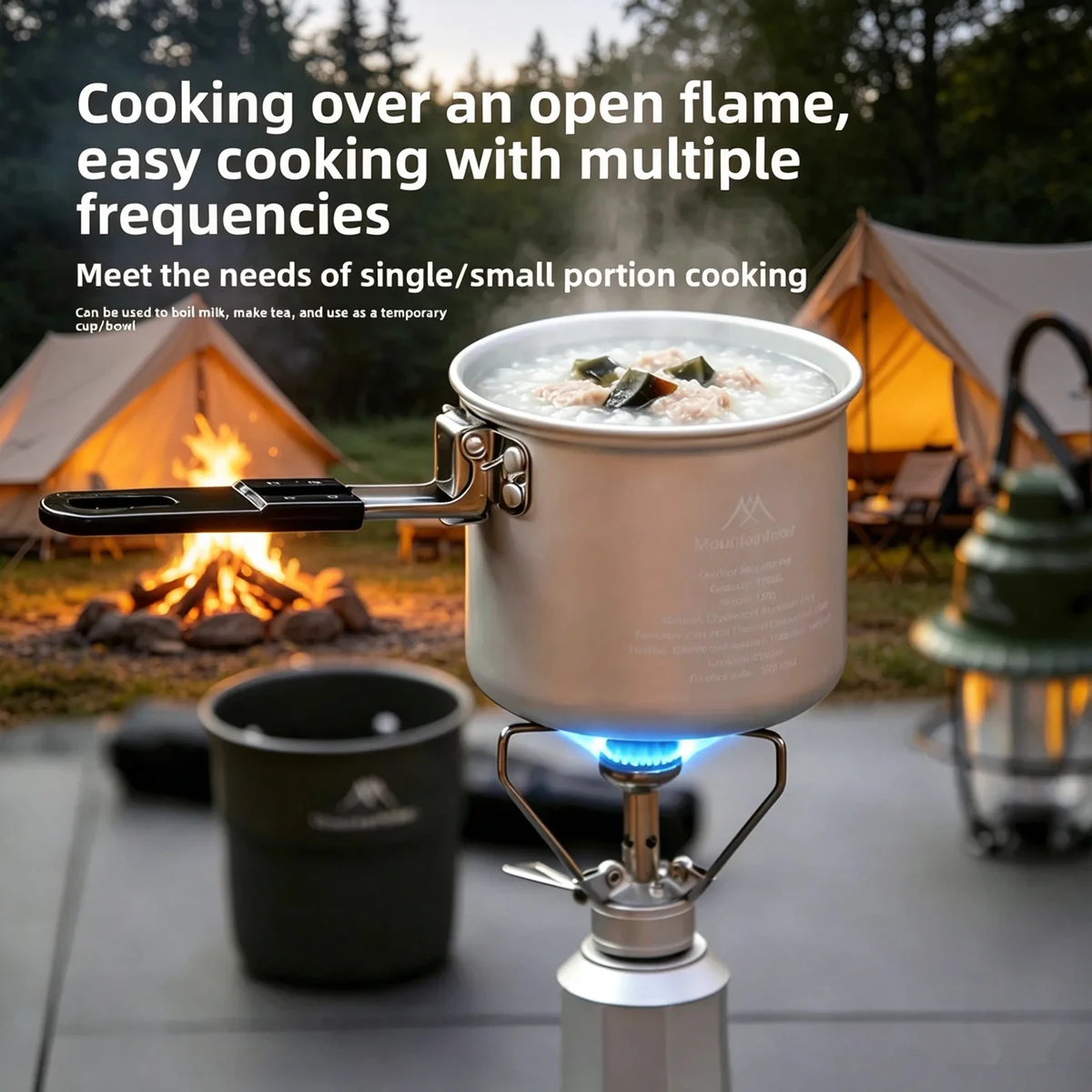 Mountainhiker Lightweight Aluminum Alloy Small Milk Pot for Outdoor Camping Picnic Portable Cooking Saucepan Kettle with Handle
Mountainhiker Lightweight Aluminum Alloy Small Milk Pot for Outdoor Camping Picnic Portable Cooking Saucepan Kettle with Handle