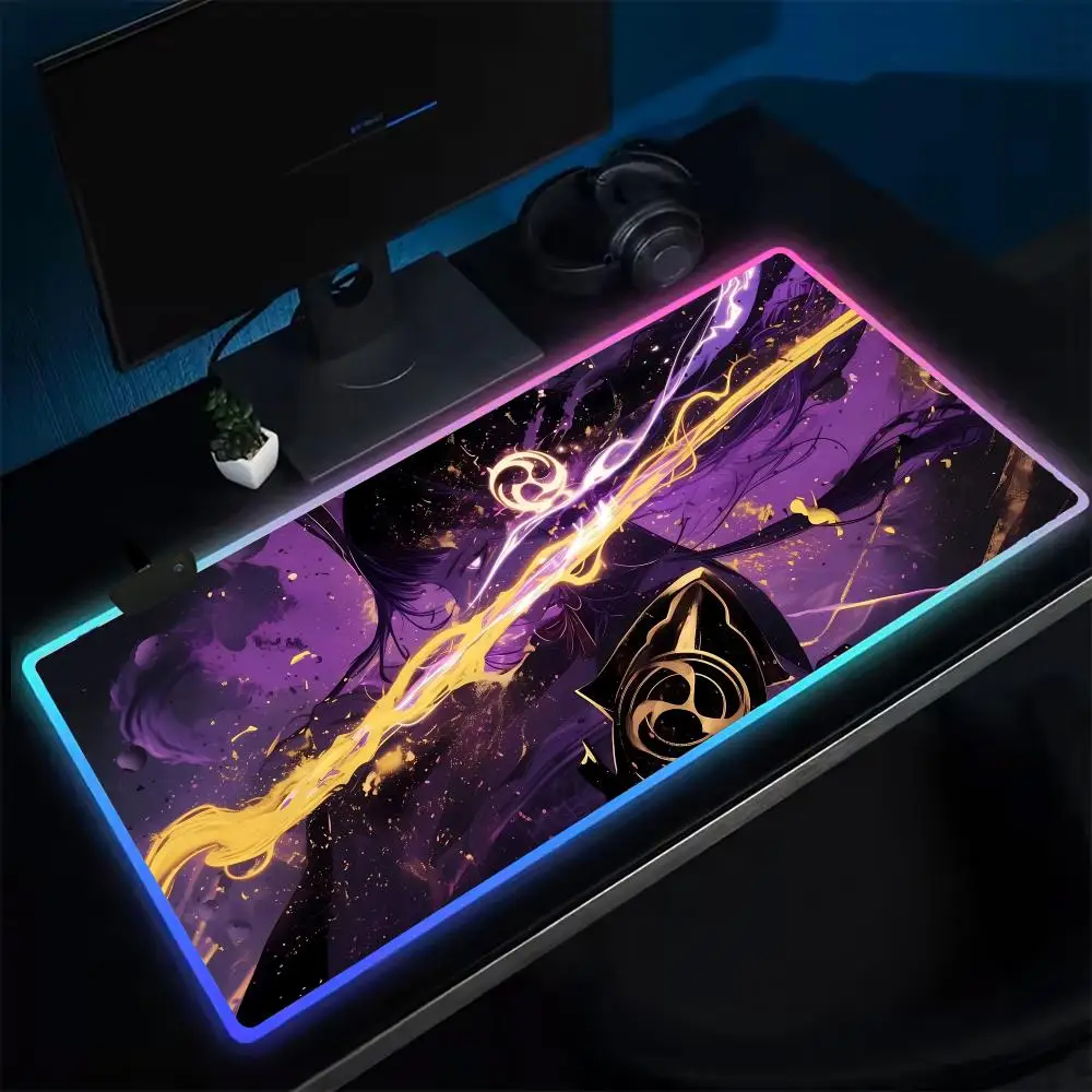 Game Genshin Raiden Shogun Mouse Pad Anime Gaming Mouse Pad LED Table Pads Backlit Rubber Desktop XXL RGB Desk Mats
Game Genshin Raiden Shogun Mouse Pad Anime Gaming Mouse Pad LED Table Pads Backlit Rubber Desktop XXL RGB Desk Mats