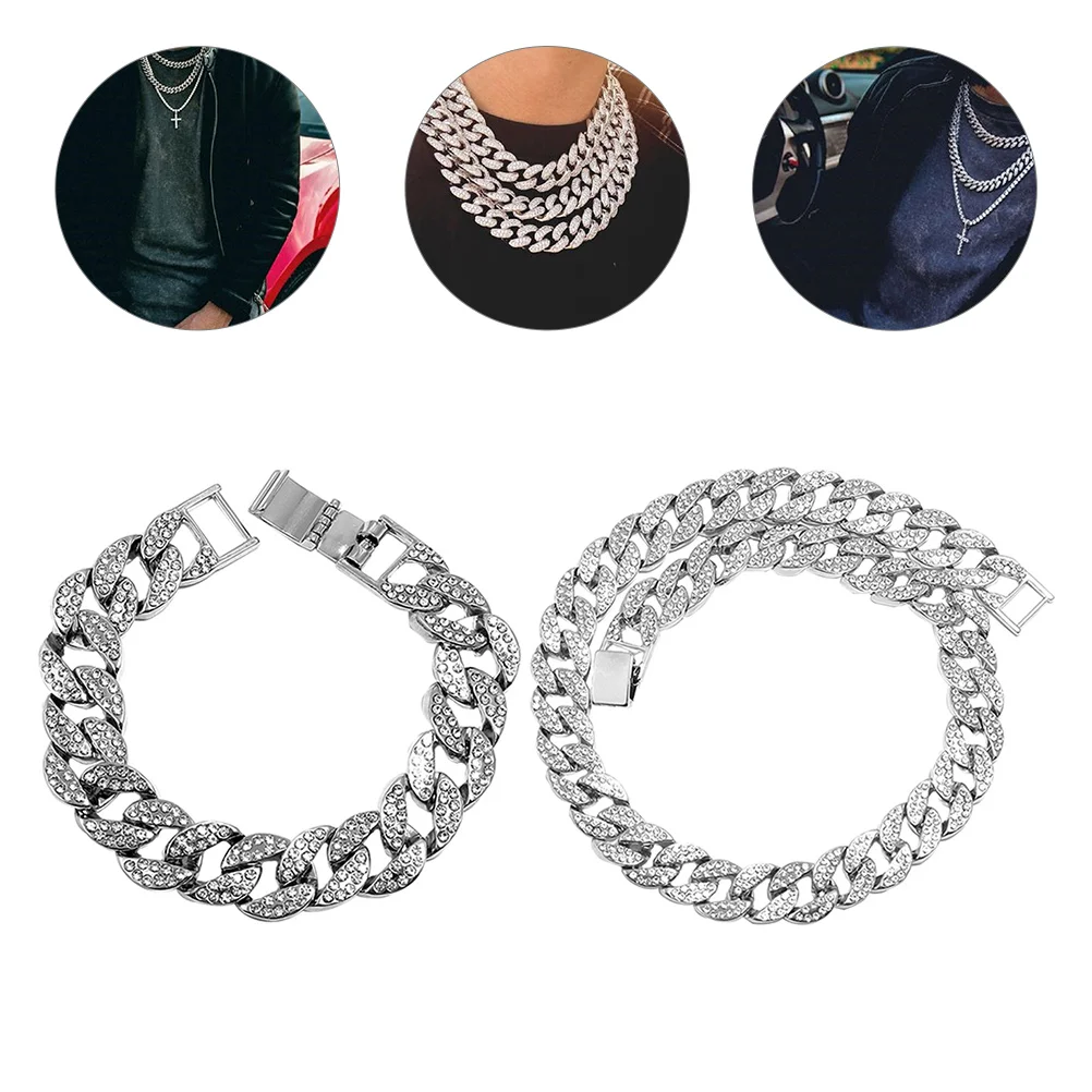 Full Diamond Chain Chains Stainless Steel Man Men's Necklace Jewelry for Bracelet
Full Diamond Chain Chains Stainless Steel Man Men's Necklace Jewelry for Bracelet