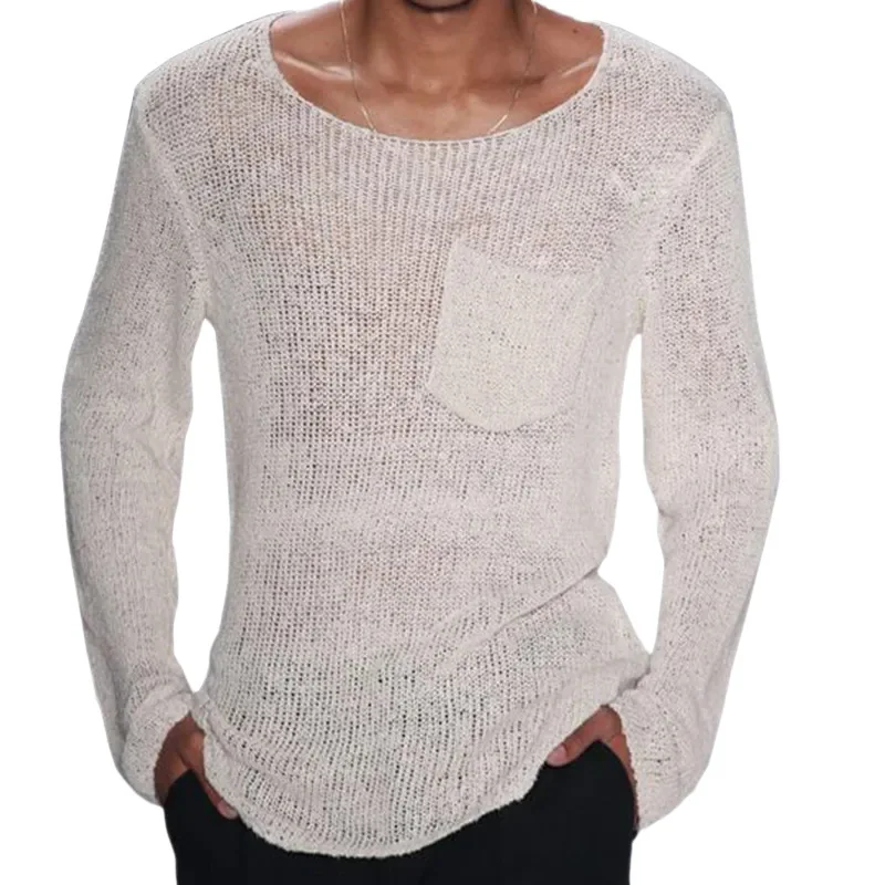 Men's Sweater 2023 Spring Summer New Slim Simple Pure Color Breathable Casual Large Size Sweater
Men's Sweater 2023 Spring Summer New Slim Simple Pure Color Breathable Casual Large Size Sweater