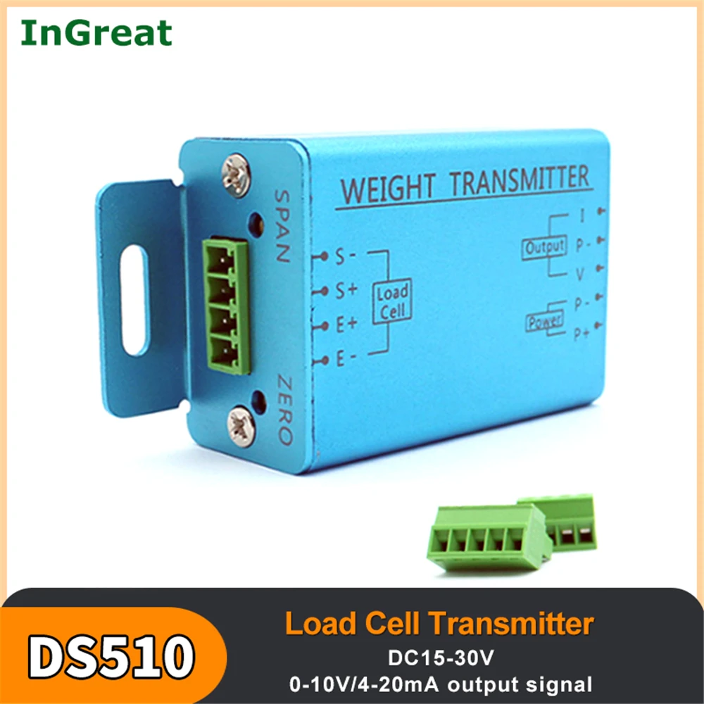 Weighing Sensor Transmitter Load Cell Transducer Amplifier 4-20mA 0-10V 0-5V Analog Output Signal Voltage Current Converter
Weighing Sensor Transmitter Load Cell Transducer Amplifier 4-20mA 0-10V 0-5V Analog Output Signal Voltage Current Converter