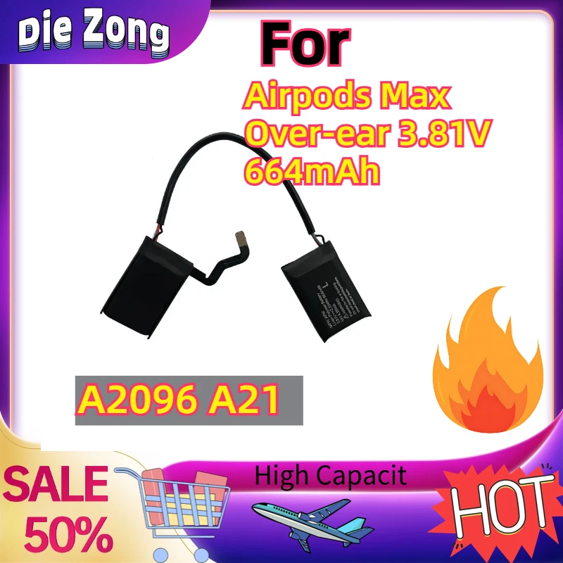 In Stock For Airpods Max Over-ear 3.81V 664mAh Battery Replacement Repair Spare Parts Head Mounted Bluetooth A2096 A21
In Stock For Airpods Max Over-ear 3.81V 664mAh Battery Replacement Repair Spare Parts Head Mounted Bluetooth A2096 A21