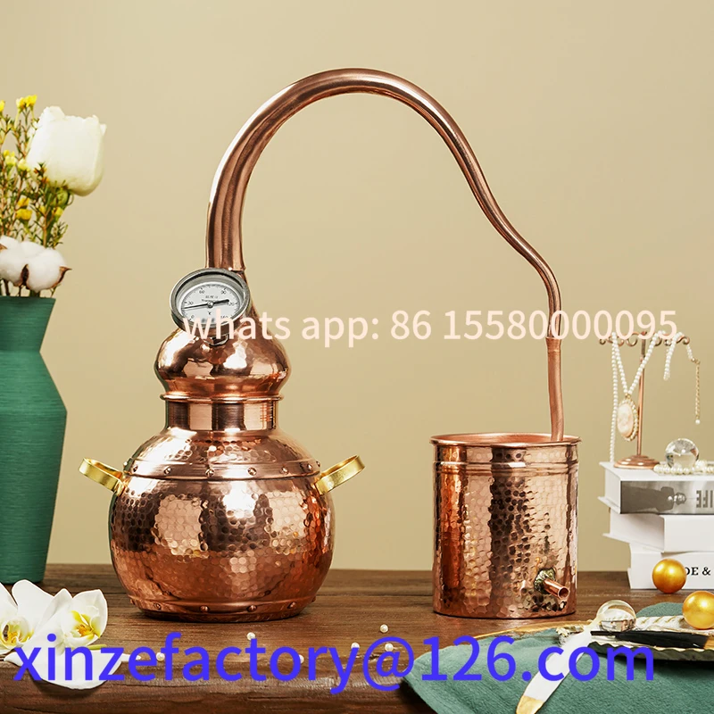 Customizable Household Small Hydrosol Distiller Essential Oil Refiner Ancient Pure Copper Distiller
Customizable Household Small Hydrosol Distiller Essential Oil Refiner Ancient Pure Copper Distiller