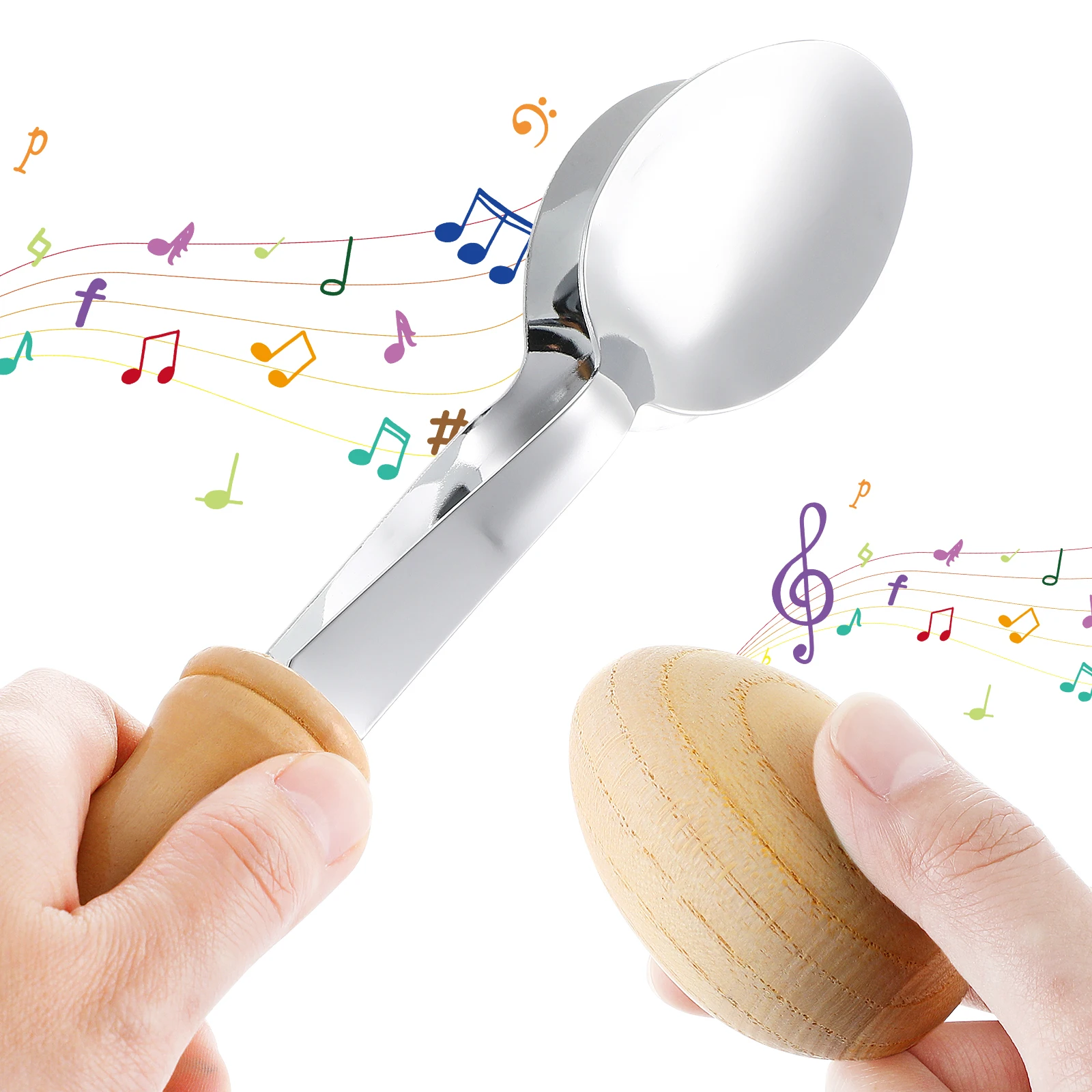 1 set Music Spoon Sand Egg Shaker Set Metallic Wood Folk Percussion Instruments Traditional Wedding Stage
1 set Music Spoon Sand Egg Shaker Set Metallic Wood Folk Percussion Instruments Traditional Wedding Stage