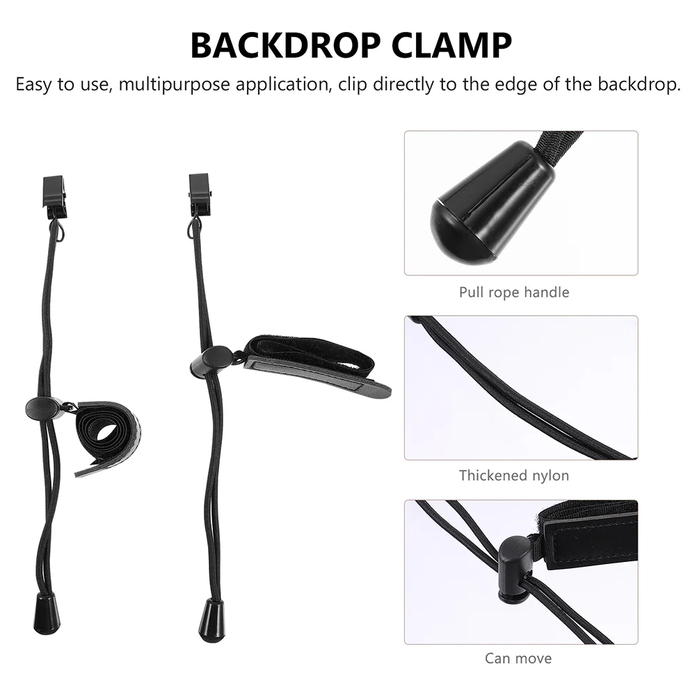 4 Pcs Background Cloth Clip Photography Backdrop Clamp Adjustable Holder Fixing Clamps for Reducing Smooth Backdrop
4 Pcs Background Cloth Clip Photography Backdrop Clamp Adjustable Holder Fixing Clamps for Reducing Smooth Backdrop