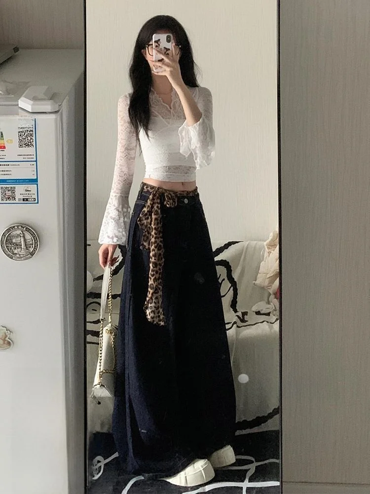 Женские широкие джинсы больших размеров с флисовой подкладкой, американского стиля, осенне-зимние, в уличном стиле, свободные, прямые, в пол
Женские широкие джинсы больших размеров с флисовой подкладкой, американского стиля, осенне-зимние, в уличном стиле, свободные, прямые, в пол