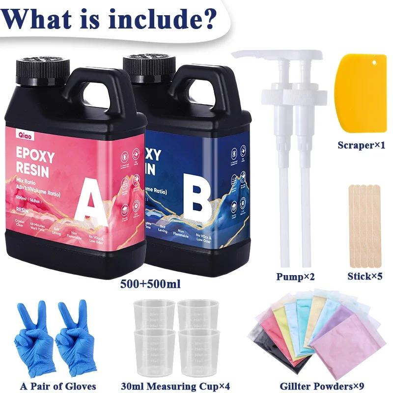 Профессиональный набор эпоксидной смолы быстрого отверждения: легко смешиваемая, УФ-стойкая смола для глубокого литья, покрытий и художественных работ
Профессиональный набор эпоксидной смолы быстрого отверждения: легко смешиваемая, УФ-стойкая смола для глубокого литья, покрытий и художественных работ