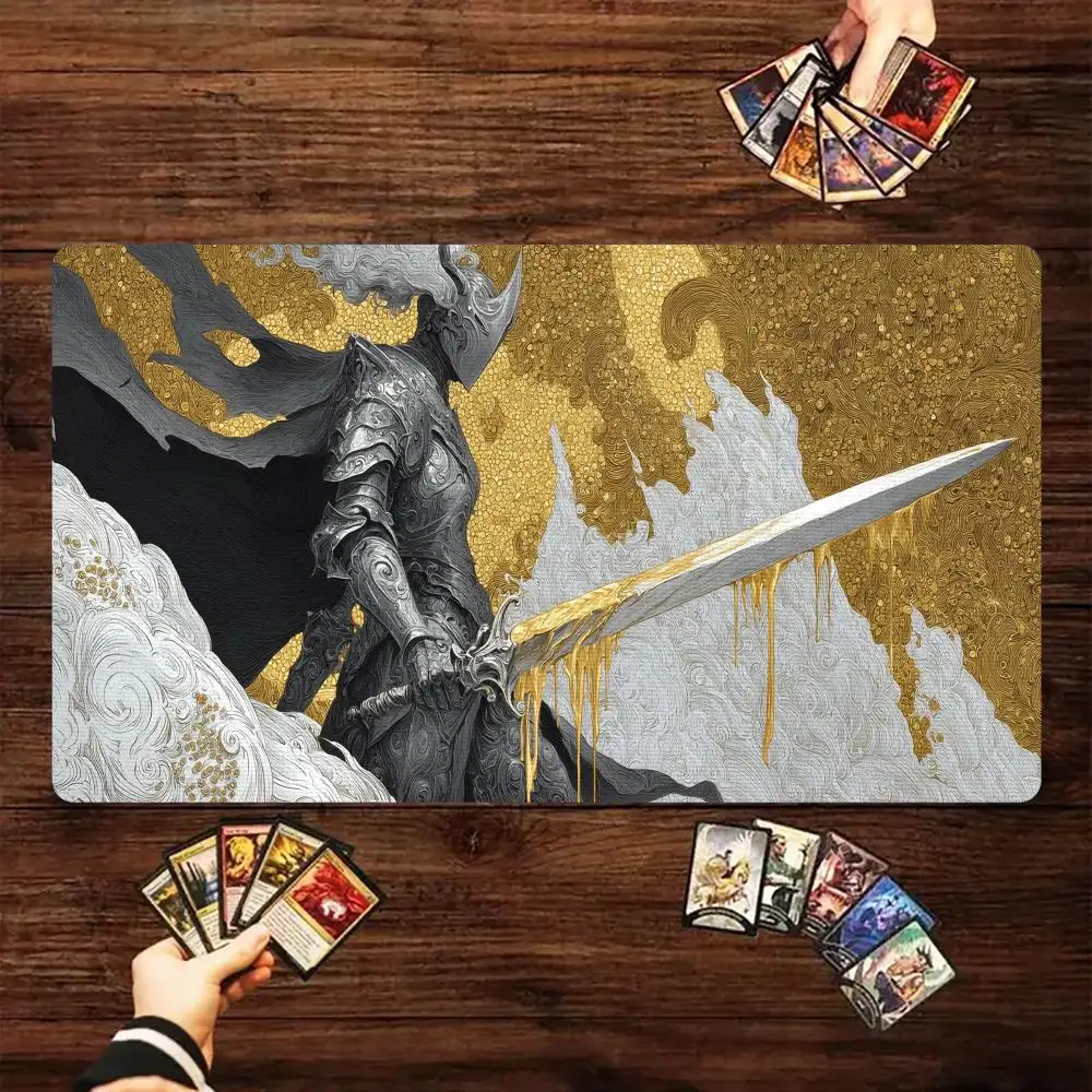 Великолепный игровой коврик для карточных игр Holy Sword Knight Magic Card Battle Mat MTG с противоскользящим основанием 35X60CM, коврик для настольных игр TCG
Великолепный игровой коврик для карточных игр Holy Sword Knight Magic Card Battle Mat MTG с противоскользящим основанием 35X60CM, коврик для настольных игр TCG