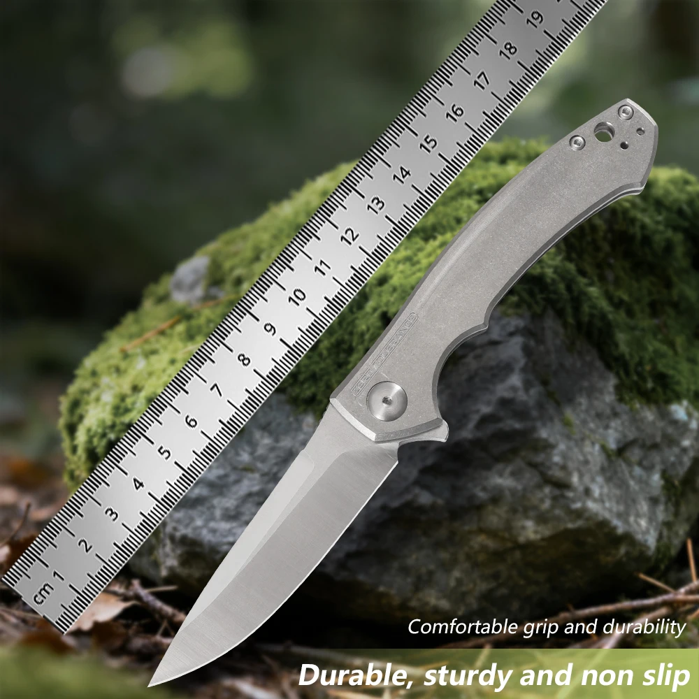 0450 Knife Bearing Titanium Handle D2 Blade Folding Knife Tactical Camping Hunting EDC Utility Knife
0450 Knife Bearing Titanium Handle D2 Blade Folding Knife Tactical Camping Hunting EDC Utility Knife