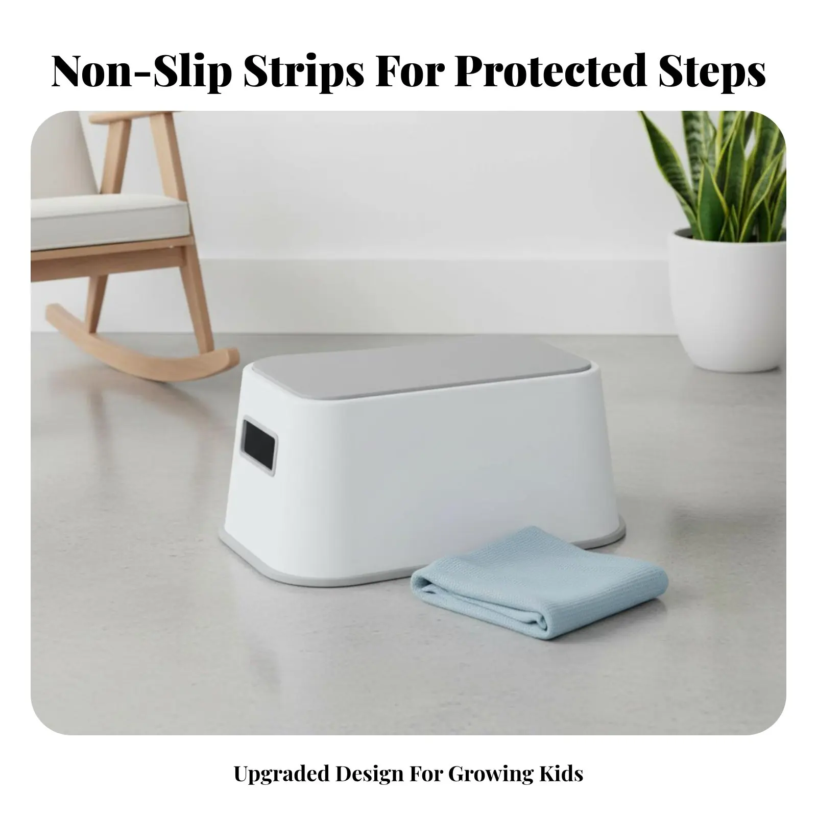 2-Step kids' Stool Non-Slip Childcare Product Sturdy Easy to Clean for Parents, Nursery
2-Step kids' Stool Non-Slip Childcare Product Sturdy Easy to Clean for Parents, Nursery