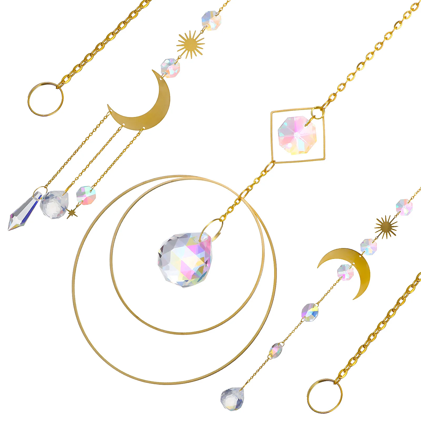 3 Pcs Prism Pendant Ornament Hanging Crystals for Decoration Household Garden Decorations Sun Catchers Suncatcher Window Home
3 Pcs Prism Pendant Ornament Hanging Crystals for Decoration Household Garden Decorations Sun Catchers Suncatcher Window Home