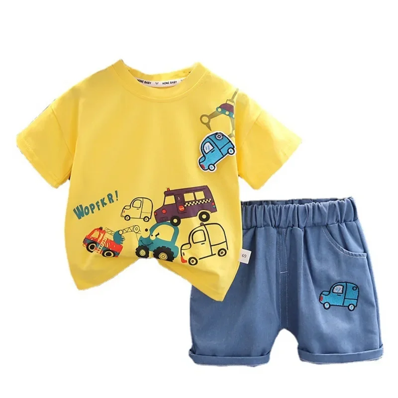 New Summer Baby Clothes Suit Children Boys Casual T-Shirt Shorts 2Pcs/Sets Toddler Sports Outfits Infant Costume Kids Tracksuits
New Summer Baby Clothes Suit Children Boys Casual T-Shirt Shorts 2Pcs/Sets Toddler Sports Outfits Infant Costume Kids Tracksuits