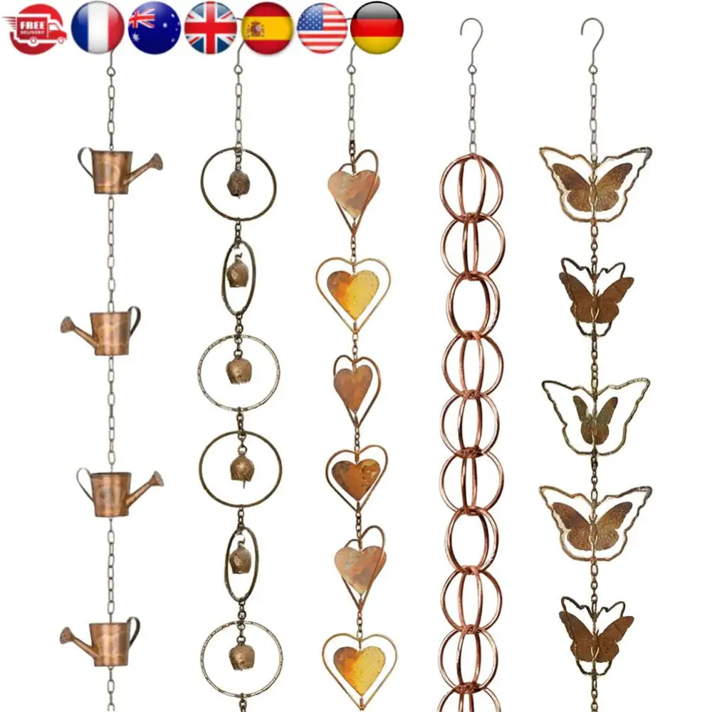 Металлическая дренажная цепь для дождевой воды, многофункциональная цепь для дождевой воды, декоративная водосточная труба, дождевая цепь, изысканная для сада, виллы, парка
Металлическая дренажная цепь для дождевой воды, многофункциональная цепь для дождевой воды, декоративная водосточная труба, дождевая цепь, изысканная для сада, виллы, парка