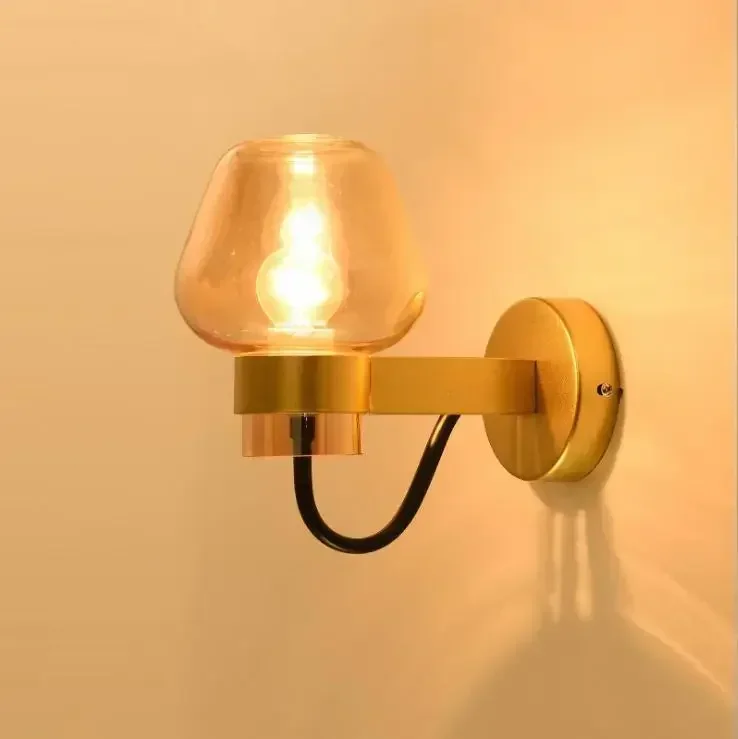 modern bedroom bedside gold black decorative LED crystal corridor light luxury glass wall lamp
modern bedroom bedside gold black decorative LED crystal corridor light luxury glass wall lamp