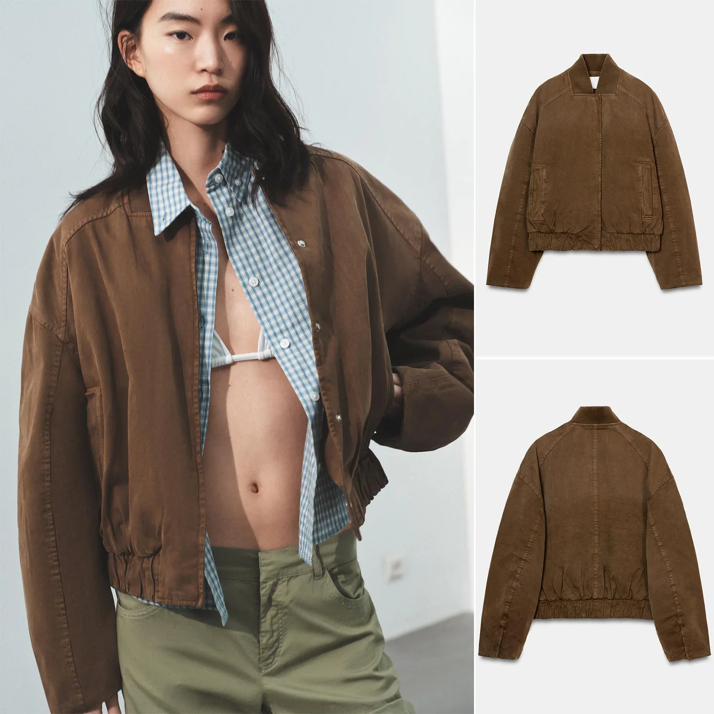 Весенняя новинка: женская повседневная куртка-пилот на молнии с круглым вырезом, длинными рукавами, из хлопка и 100% полиэфирного волокна, стандартный крой.
Весенняя новинка: женская повседневная куртка-пилот на молнии с круглым вырезом, длинными рукавами, из хлопка и 100% полиэфирного волокна, стандартный крой.