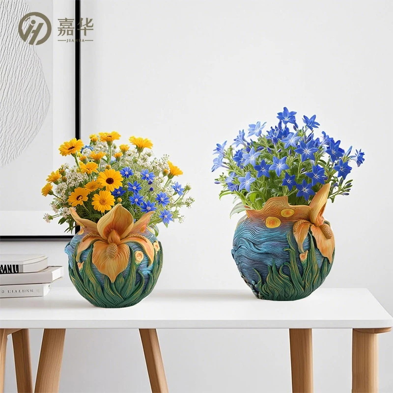 Vilead The Starry Night Vase 3D Resin Flowerpot Ornament Arts Crafts Planter Home Decor Modern Art Indoor Garden Outdoor Decor
Vilead The Starry Night Vase 3D Resin Flowerpot Ornament Arts Crafts Planter Home Decor Modern Art Indoor Garden Outdoor Decor