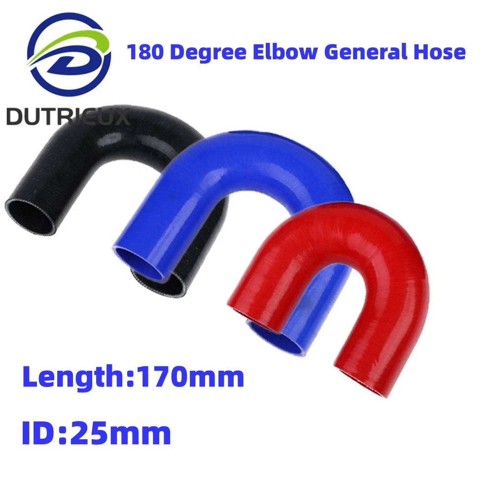 180 Degree Elbow ID 25mm length 170mm General Silicone Coolant Intercooler Pipe Tube Hose 3 Ply 11 Colors
180 Degree Elbow ID 25mm length 170mm General Silicone Coolant Intercooler Pipe Tube Hose 3 Ply 11 Colors
