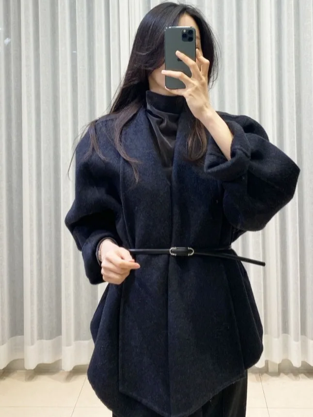 Chic Winter New Vintage V-Ne Slimming Versatile Irregular Long Sve Woolen Coat Women's Faion Outerwear Ele Sle
Chic Winter New Vintage V-Ne Slimming Versatile Irregular Long Sve Woolen Coat Women's Faion Outerwear Ele Sle
