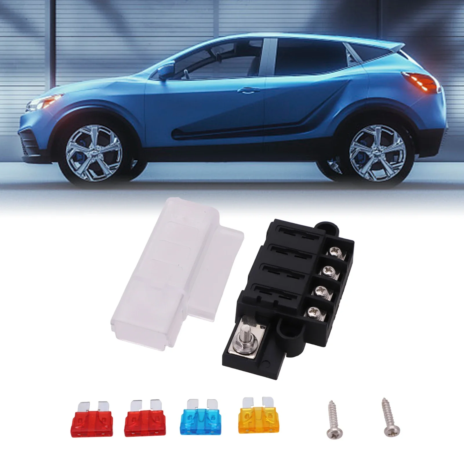 4 Way Fuse Holder Compact 12V/24V Fuses Box Block RV Vehicle Truck Plastic 85x44x32mm Car Marine Fuse Box
4 Way Fuse Holder Compact 12V/24V Fuses Box Block RV Vehicle Truck Plastic 85x44x32mm Car Marine Fuse Box