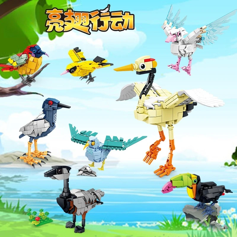 Bright Wings Action Series Animal children's assembly and educational building block model toys
Bright Wings Action Series Animal children's assembly and educational building block model toys