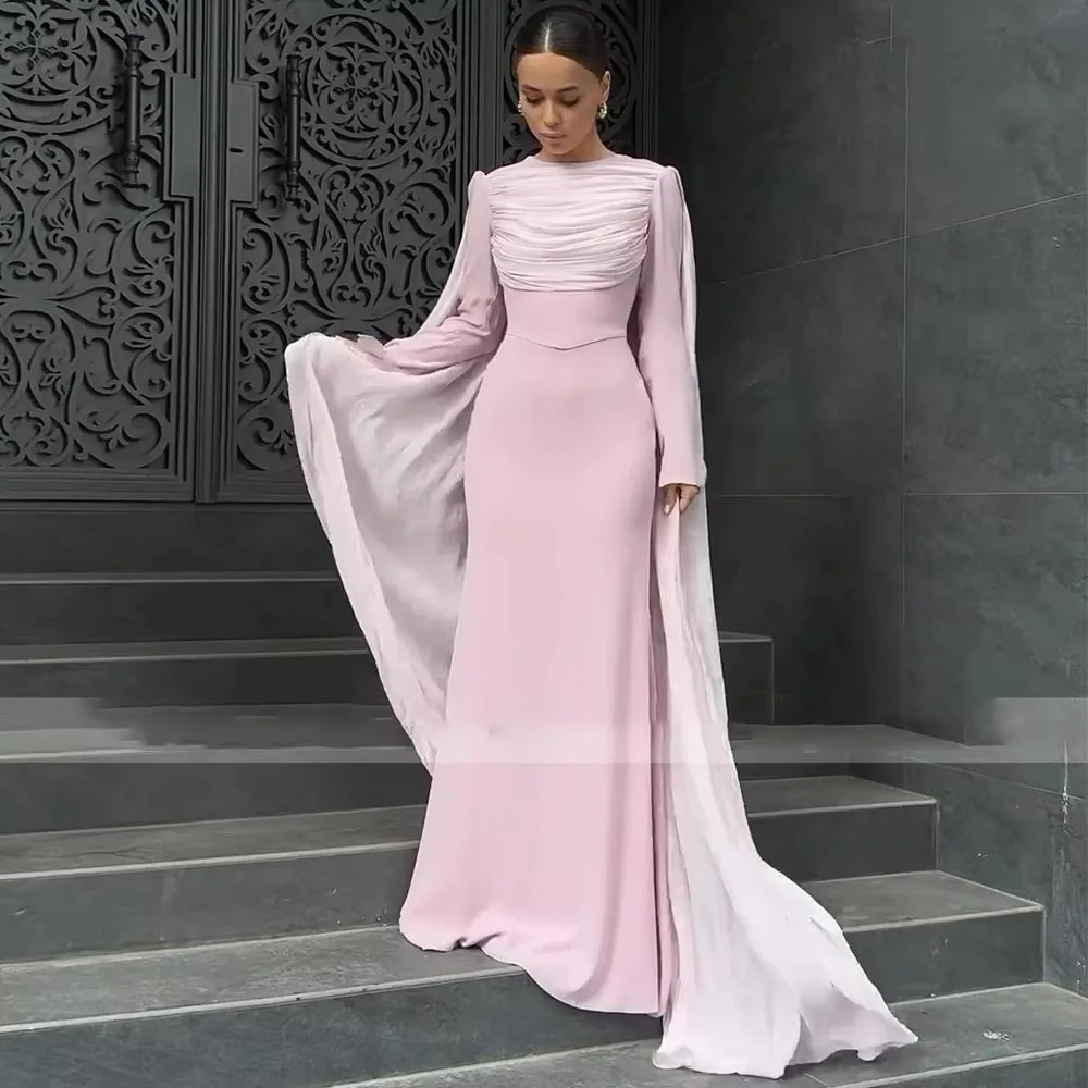 Customized Exquisite Ruched Women Prom Dress Sexy Full Sleeve Charming Mermaid Floor Length Party Dress Women Evening Gown
Customized Exquisite Ruched Women Prom Dress Sexy Full Sleeve Charming Mermaid Floor Length Party Dress Women Evening Gown