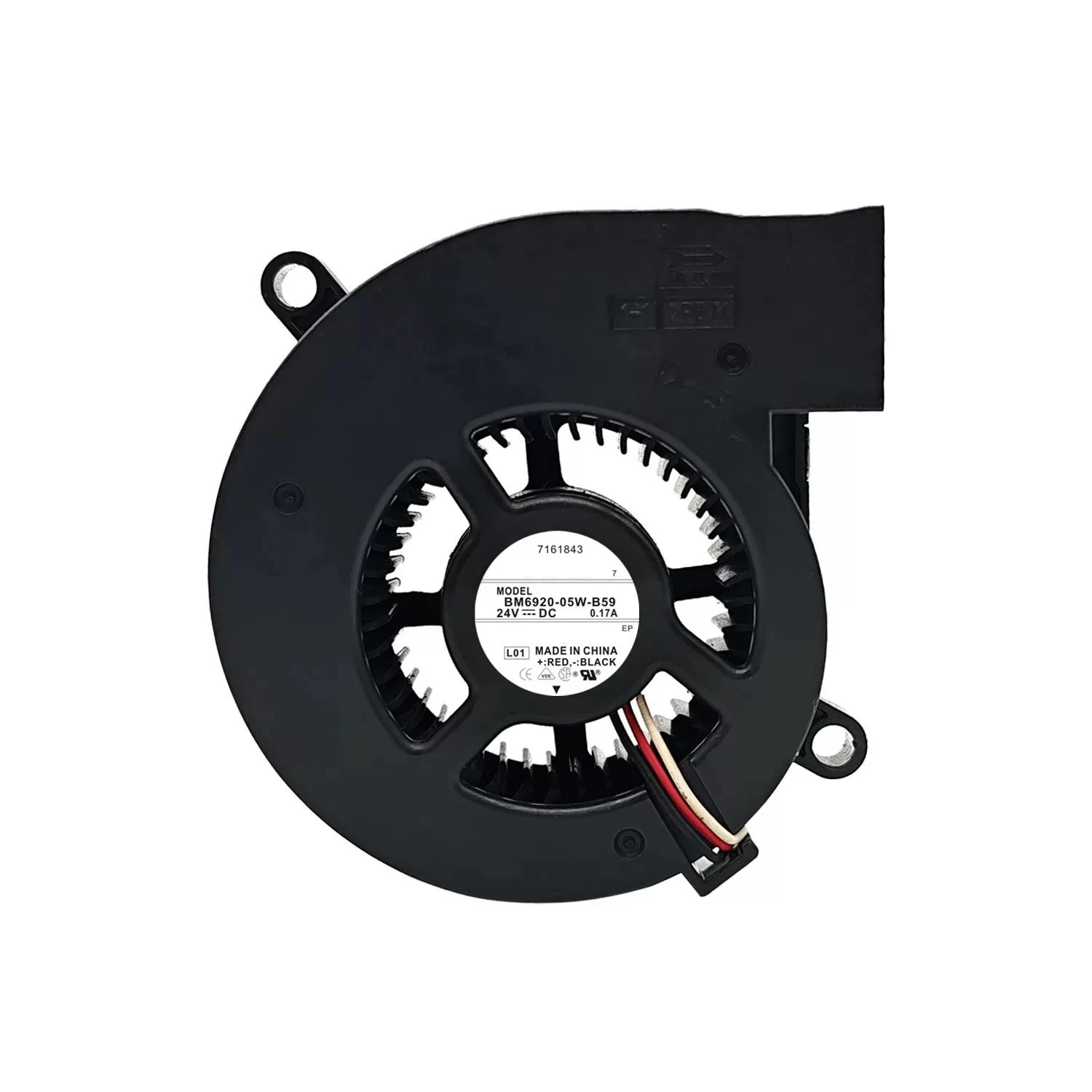 Вентилятор охлаждения BM6920-05W-B59 DC 24V 0.17A 3.3W 6CM 6920 69*69*20MM с 3-контактным разъемом
Вентилятор охлаждения BM6920-05W-B59 DC 24V 0.17A 3.3W 6CM 6920 69*69*20MM с 3-контактным разъемом