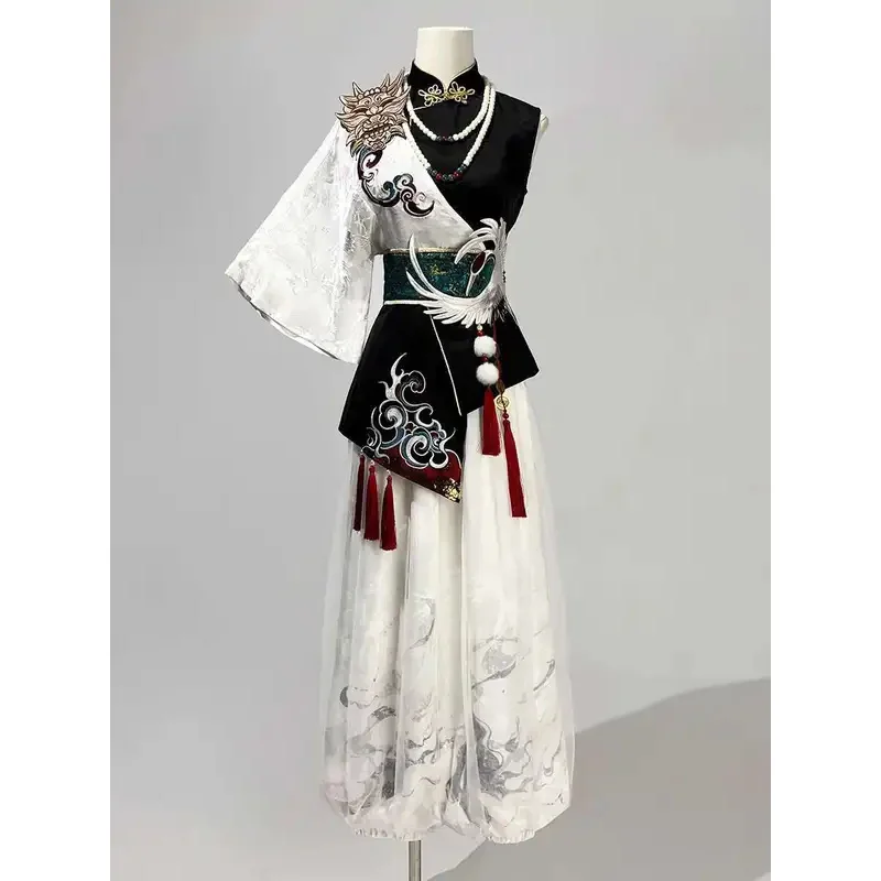 Original Nuo National Style Chinese Style Genderless Hanfu Han Elements Womens fashion Tops Pants Suit
Original Nuo National Style Chinese Style Genderless Hanfu Han Elements Womens fashion Tops Pants Suit