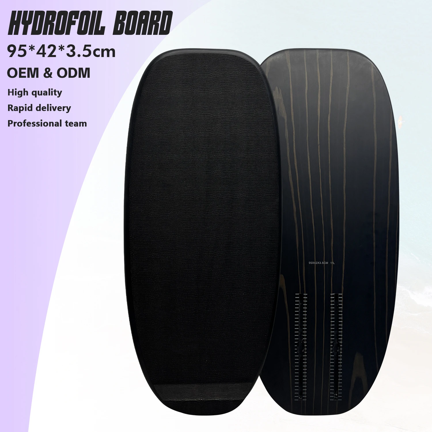 Newly Uprgraded 95cm 11L Hydrofoil Board Carbon Fiber Material with Wood Grain Enhanced EVA for Water Sports Hydrofoil Surfing
Newly Uprgraded 95cm 11L Hydrofoil Board Carbon Fiber Material with Wood Grain Enhanced EVA for Water Sports Hydrofoil Surfing