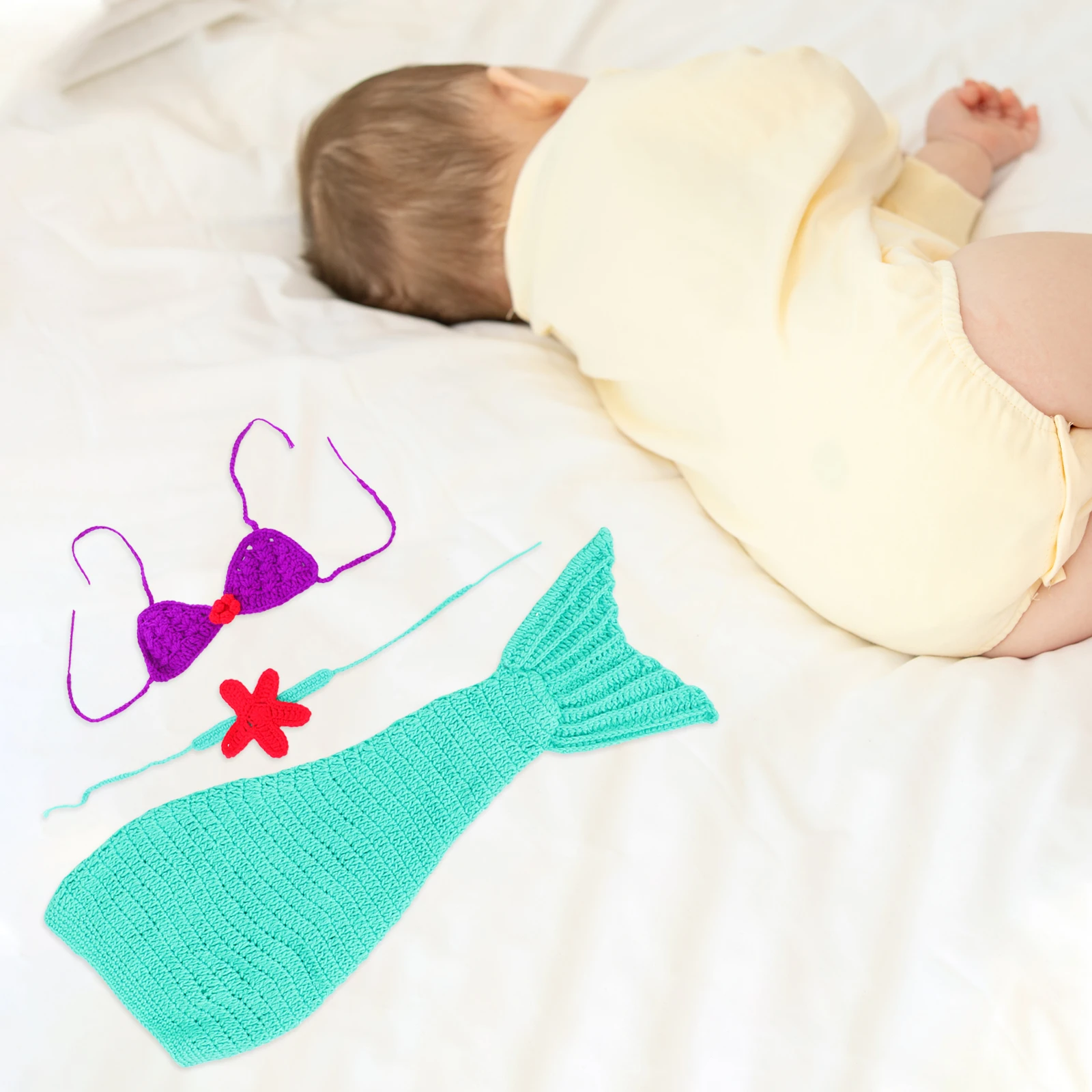 Baby Photo Newborn Knitted Outfits Mermaid Design Comfortable Supplies High Quality Baby Photo Props Gifts
Baby Photo Newborn Knitted Outfits Mermaid Design Comfortable Supplies High Quality Baby Photo Props Gifts