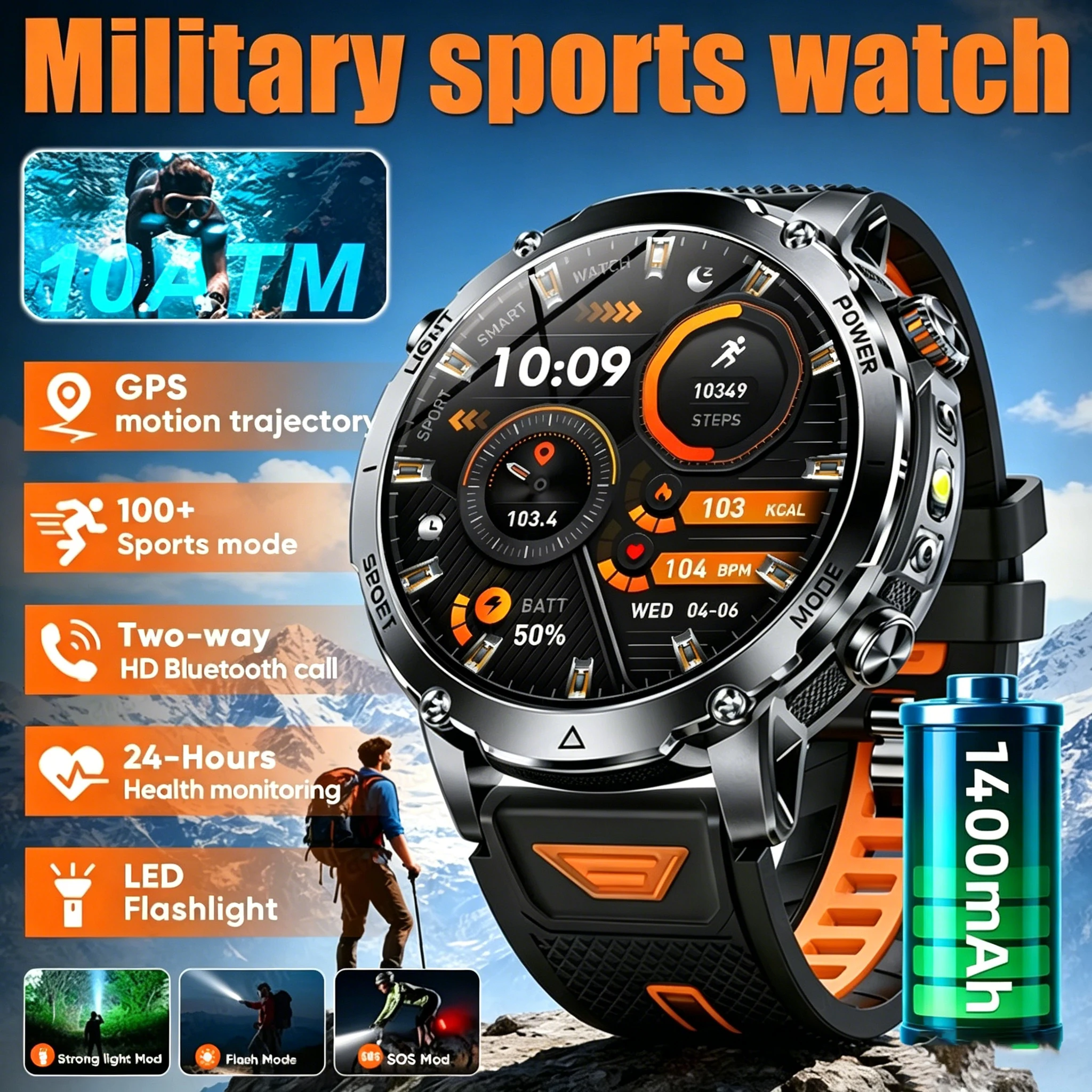 2026 New Professional GPS Sports Smart Watch Outdoor RIDE Run GPS track Swim Watchs Compass Altimeter IP68 Sports Bracelets Men
2026 New Professional GPS Sports Smart Watch Outdoor RIDE Run GPS track Swim Watchs Compass Altimeter IP68 Sports Bracelets Men