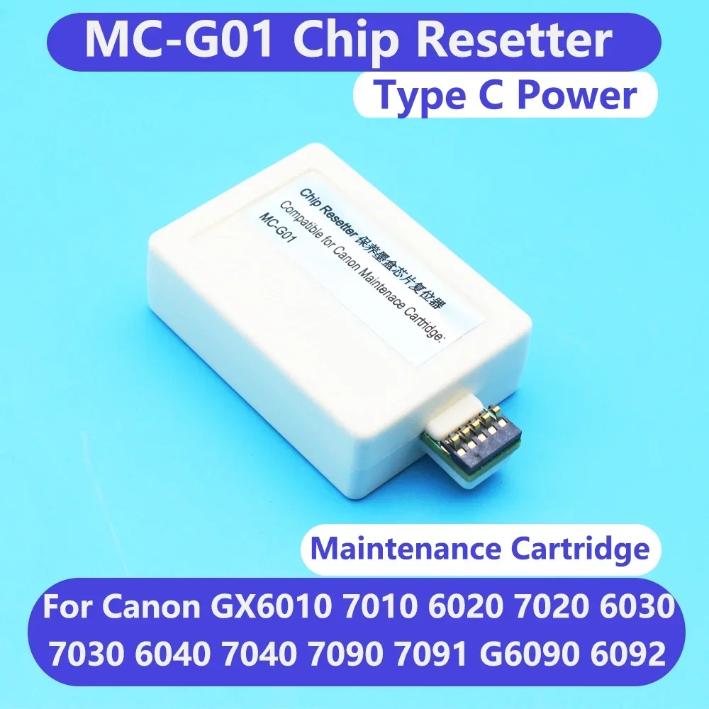 MC-G01 Maintenance Tank Resetter MC G01 Waste Ink Cartridge Reset For Canon GX 6010 7010 6020 7020 6030 7030 6040 7040 6050 6060
MC-G01 Maintenance Tank Resetter MC G01 Waste Ink Cartridge Reset For Canon GX 6010 7010 6020 7020 6030 7030 6040 7040 6050 6060