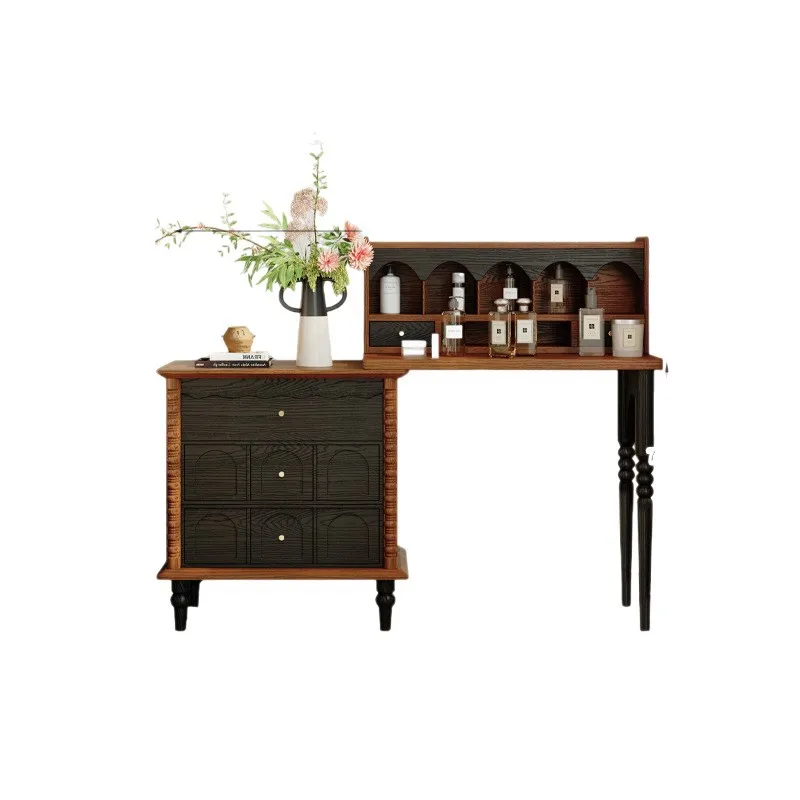 French vintage style solid wood dressing table, small apartment, household chest of drawers, integrated dressing table, master
French vintage style solid wood dressing table, small apartment, household chest of drawers, integrated dressing table, master