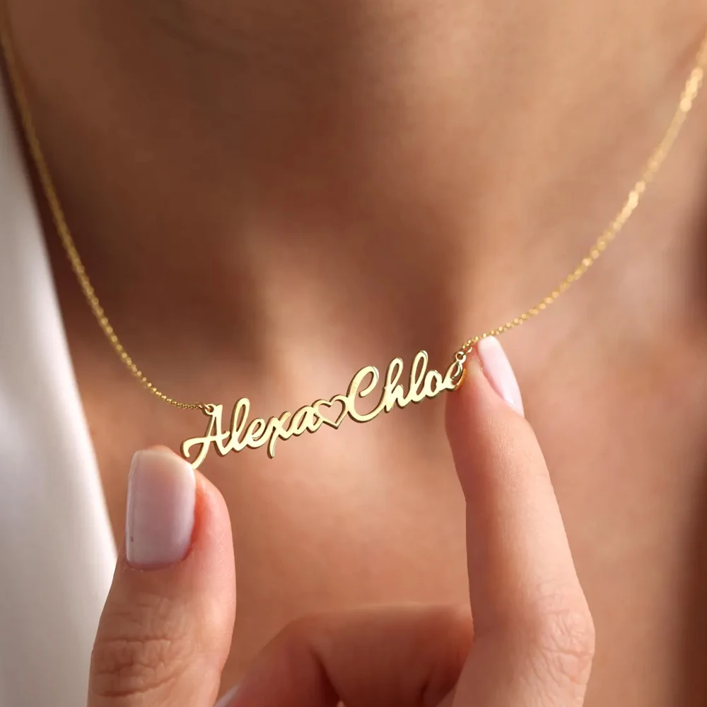 Lemegeton Personalized Double Names Necklace with Love Heart Customized Name Pendant Women Stainless Steel Jewelry Couple Gifts
Lemegeton Personalized Double Names Necklace with Love Heart Customized Name Pendant Women Stainless Steel Jewelry Couple Gifts