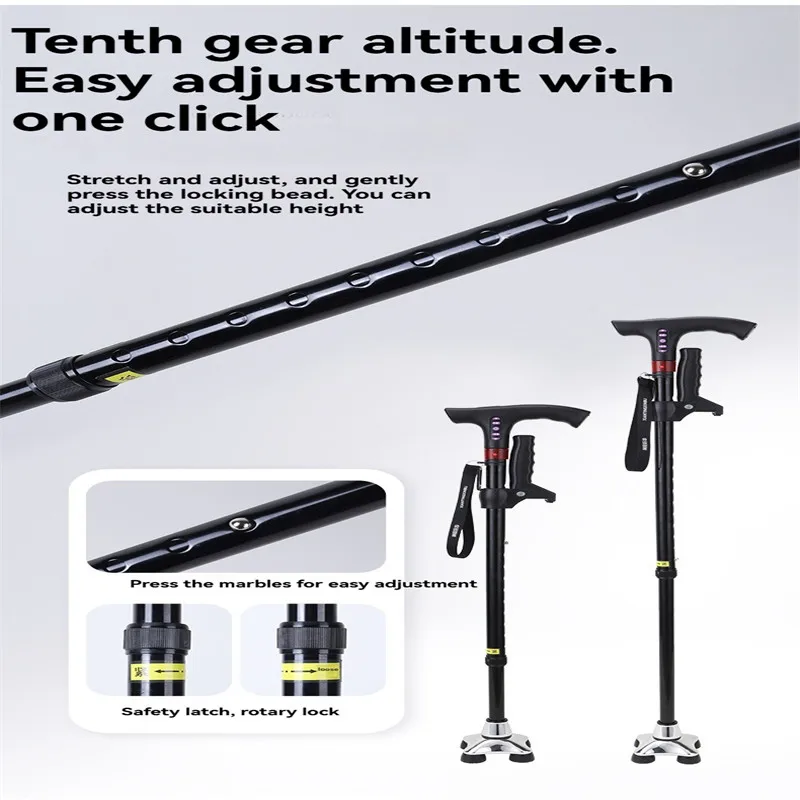Foldable and extendable cane for the elderly LED with alarm walking cane for the elderly mother for the elderly father for elder
Foldable and extendable cane for the elderly LED with alarm walking cane for the elderly mother for the elderly father for elder