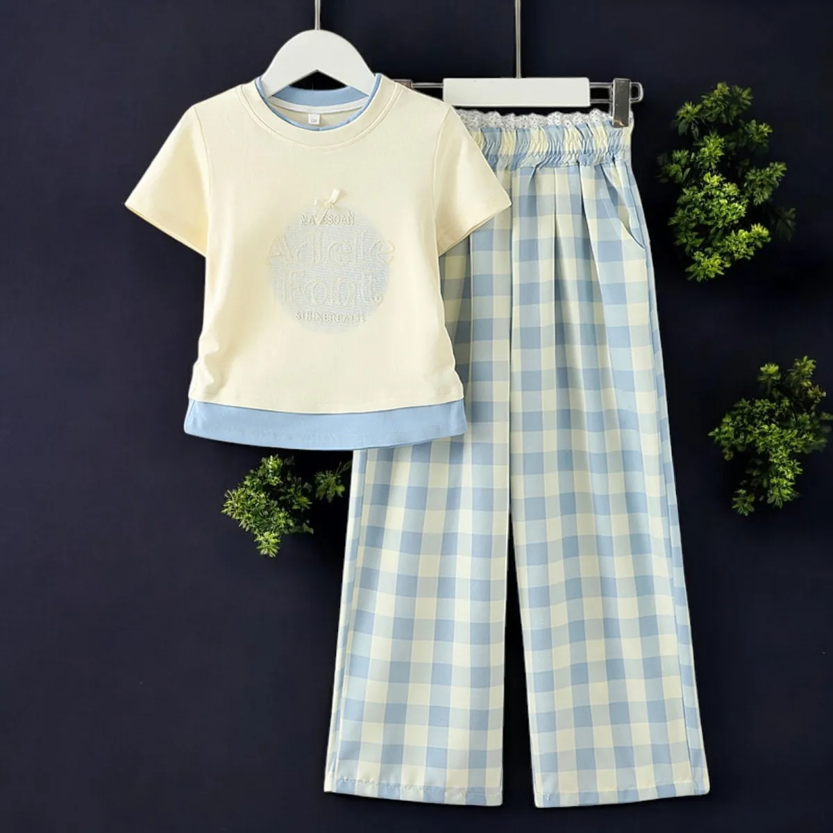 Summer Girls Outfits Sets Children Suit School Uniform Teens Tracksuit Short Sleeve Shirt & Pants 2pcs Kids Costumes 5-8-9-13 Y
Summer Girls Outfits Sets Children Suit School Uniform Teens Tracksuit Short Sleeve Shirt & Pants 2pcs Kids Costumes 5-8-9-13 Y