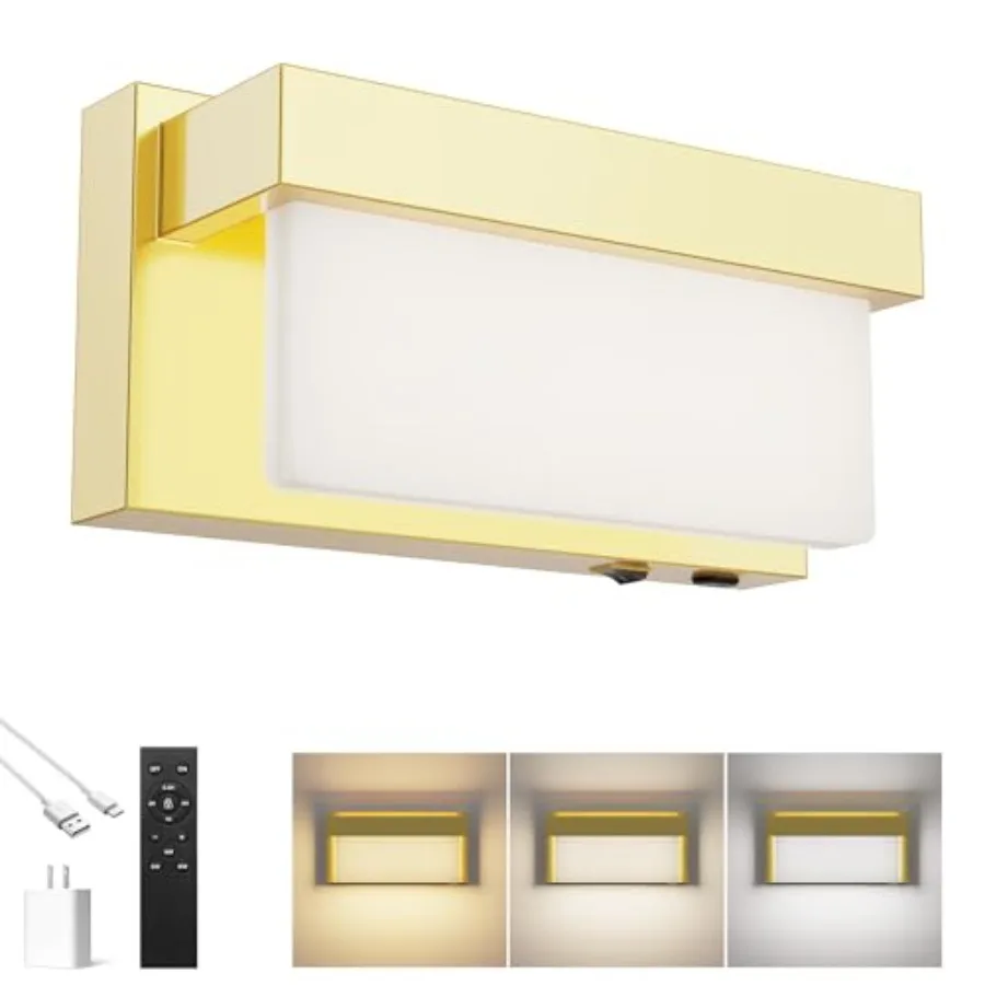 Battery Wall Sconce Wall Light with On/Off Switch 8 inch LED Wall Lamp Acrylic Lampshade 3CCT Sconce Wall Lighting
Battery Wall Sconce Wall Light with On/Off Switch 8 inch LED Wall Lamp Acrylic Lampshade 3CCT Sconce Wall Lighting