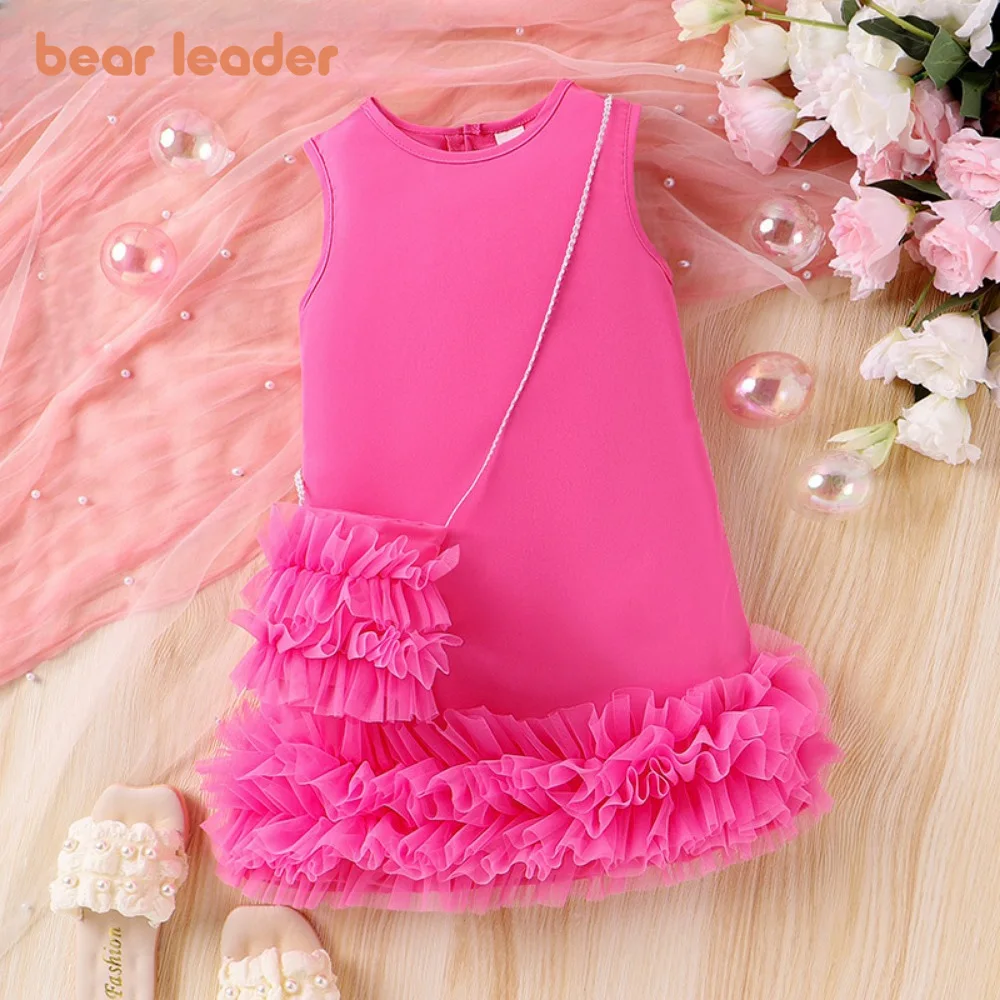 Bear Leader, новые модные однотонные платья для девочек 4-7 лет, детская одежда, летнее сетчатое платье принцессы без рукавов с сумкой
Bear Leader, новые модные однотонные платья для девочек 4-7 лет, детская одежда, летнее сетчатое платье принцессы без рукавов с сумкой