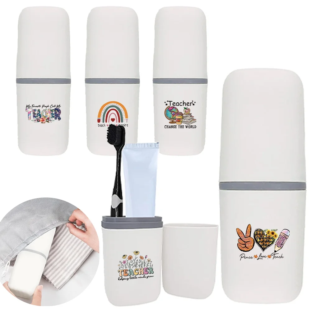 Toothbrush Box Detachable Toothpaste Organizer Box Holder Protective Case Comb Shaver Travel Accessories Teacher Letter Pattern
Toothbrush Box Detachable Toothpaste Organizer Box Holder Protective Case Comb Shaver Travel Accessories Teacher Letter Pattern