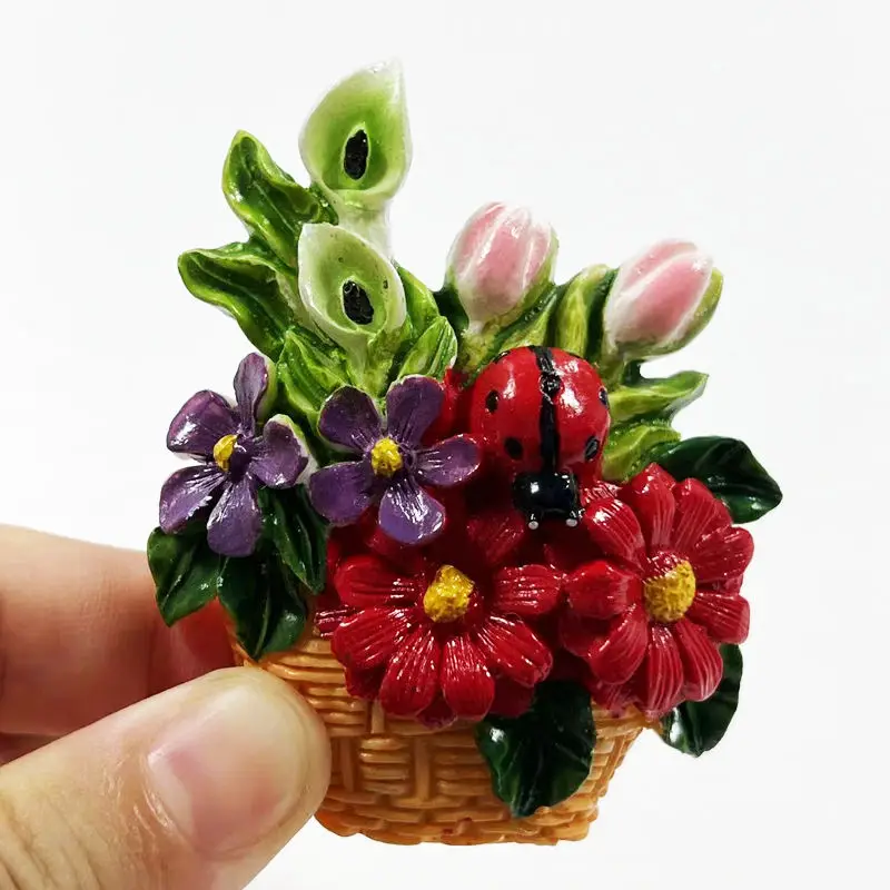 Warm and Healing Artificial Flower Basket Home Magnetic Fridge Magnet Tourist SouvenirsinsWind3d3D Decorative Items
Warm and Healing Artificial Flower Basket Home Magnetic Fridge Magnet Tourist SouvenirsinsWind3d3D Decorative Items