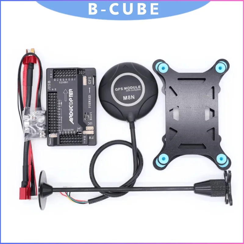 B-CUBE APM 2.8 Flight Controller Complete Kit with M8N GPS, Built-in Compass, Power Module & Shock Absorber for RC Quadcopter
B-CUBE APM 2.8 Flight Controller Complete Kit with M8N GPS, Built-in Compass, Power Module & Shock Absorber for RC Quadcopter