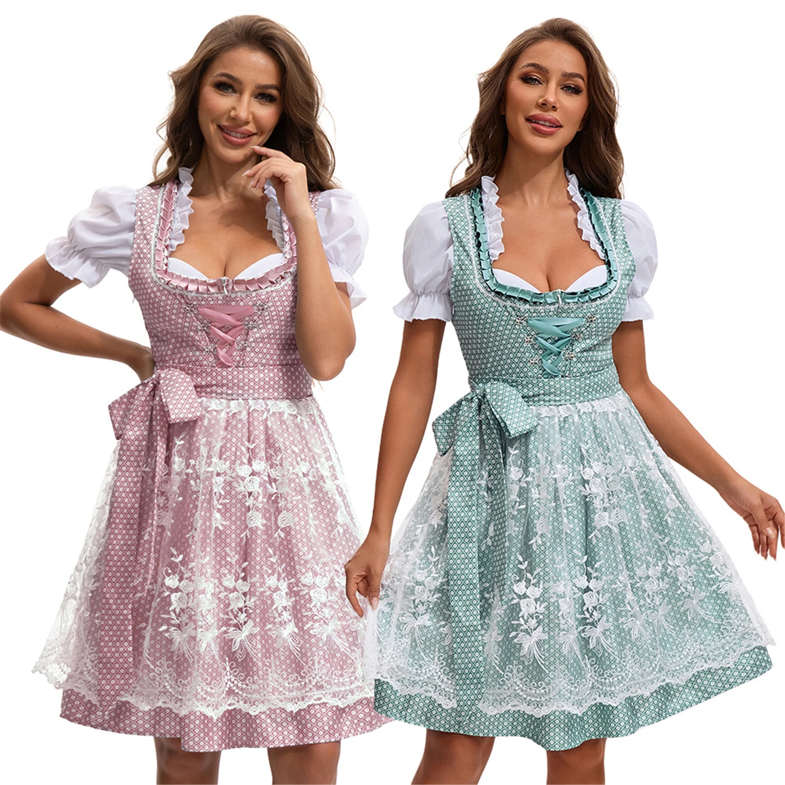 Munich Oktoberfest Women Dress German Traditional Ethnic Costume Maid Dress Irish Shirt With Apron Ribbon
Munich Oktoberfest Women Dress German Traditional Ethnic Costume Maid Dress Irish Shirt With Apron Ribbon